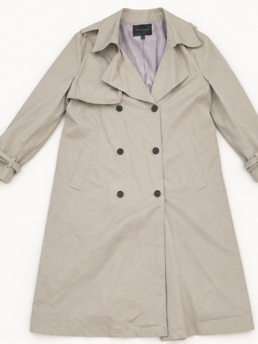 Banana Republic Women’s XL Beige Double-Breasted Long Trench Coat